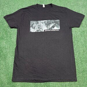 Gundam Wing Graphic T Shirt Men's Size L Black Promo Tee Casual